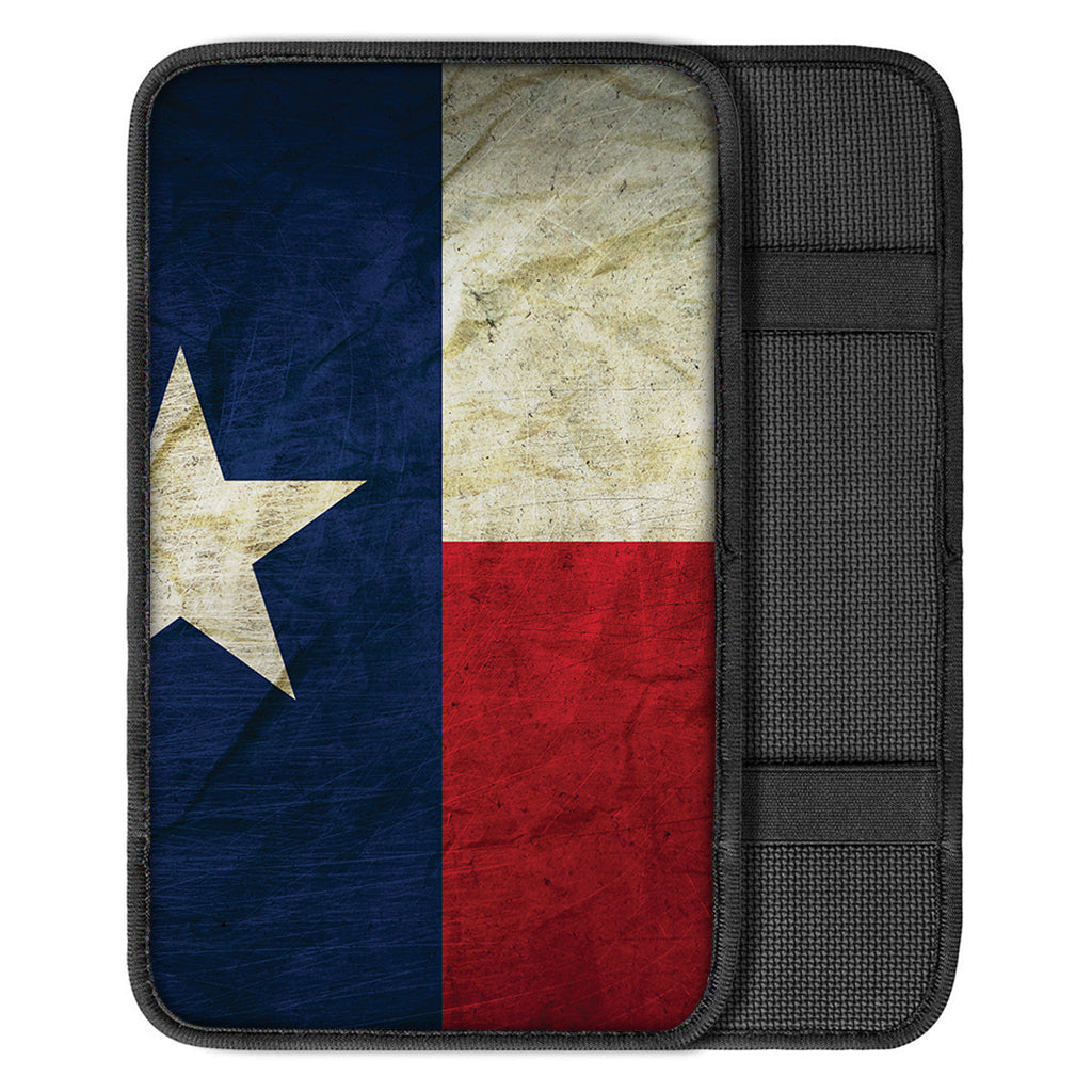Texas Flag Print Car Center Console Cover