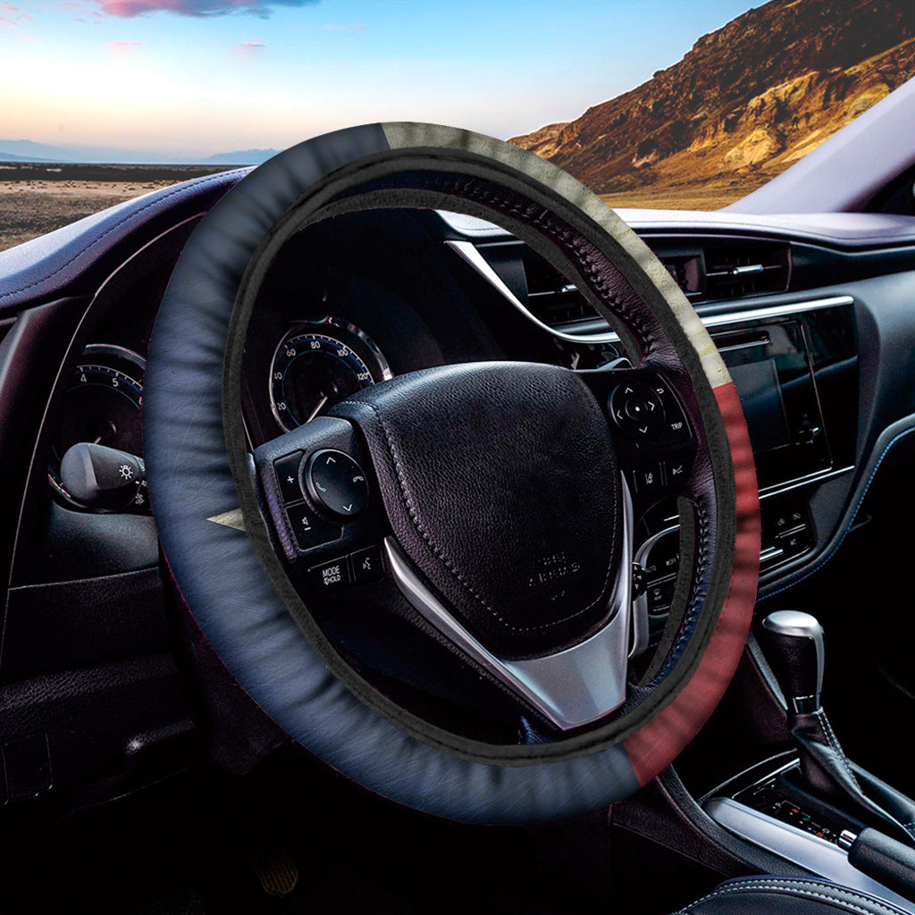 Texas Flag Print Car Steering Wheel Cover