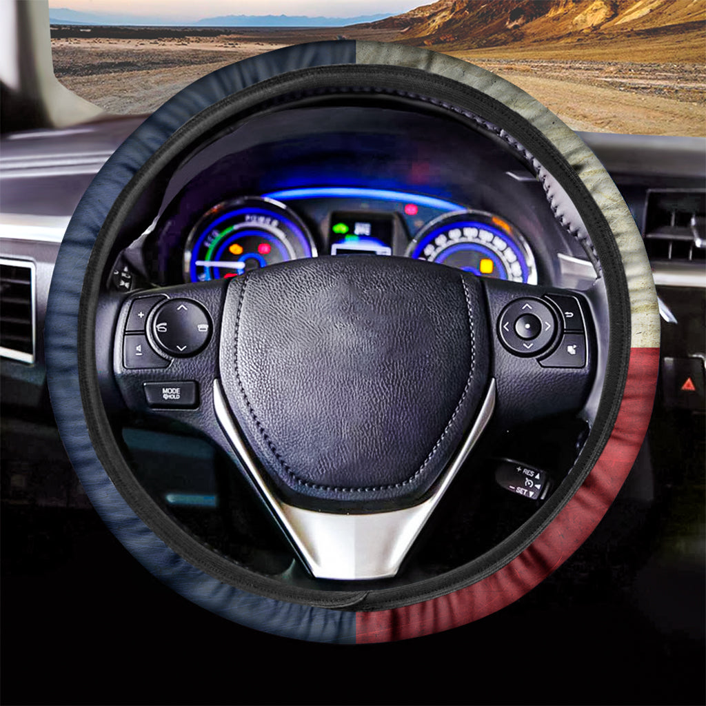 Texas Flag Print Car Steering Wheel Cover