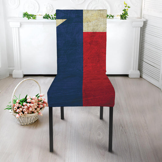 Texas Flag Print Dining Chair Slipcover