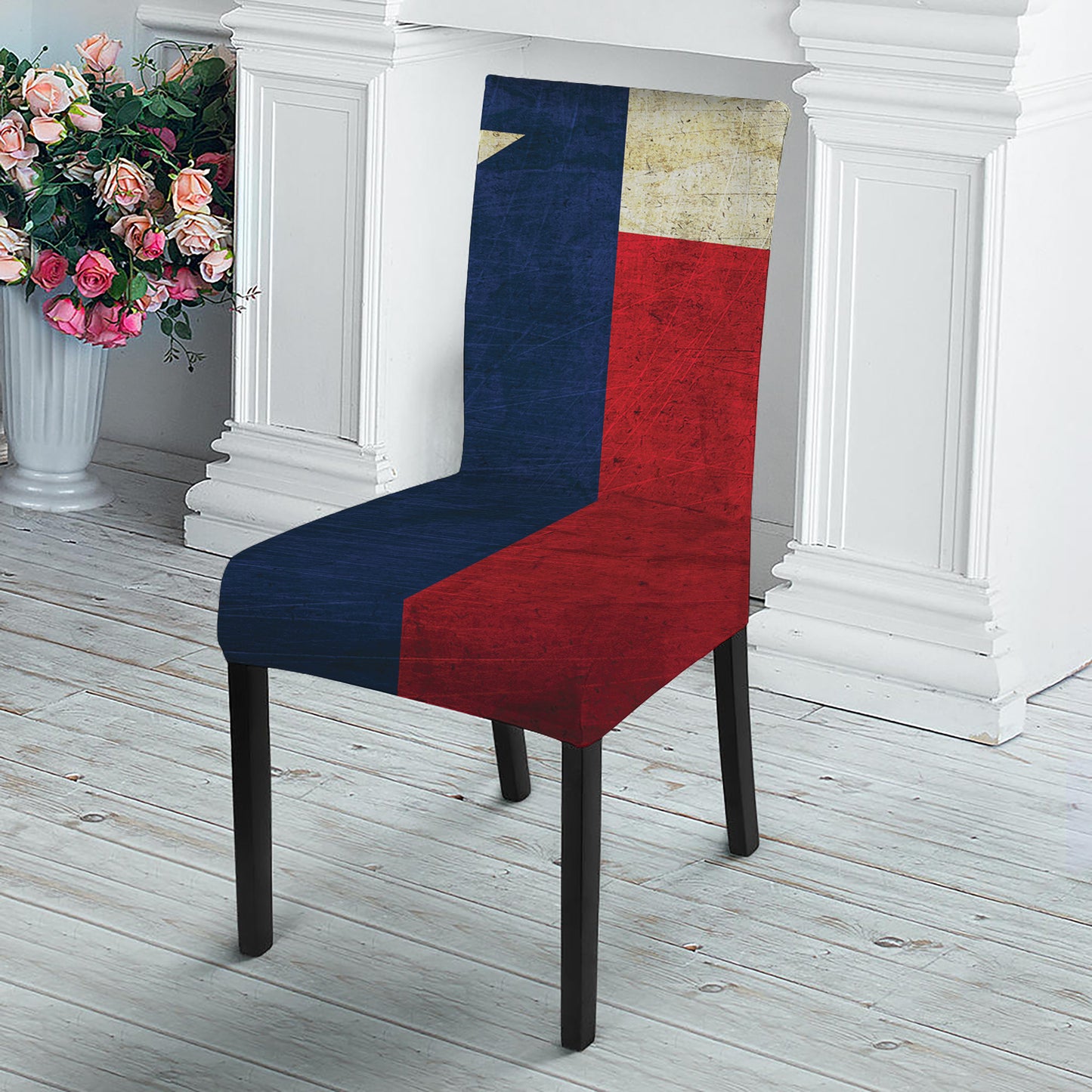 Texas Flag Print Dining Chair Slipcover