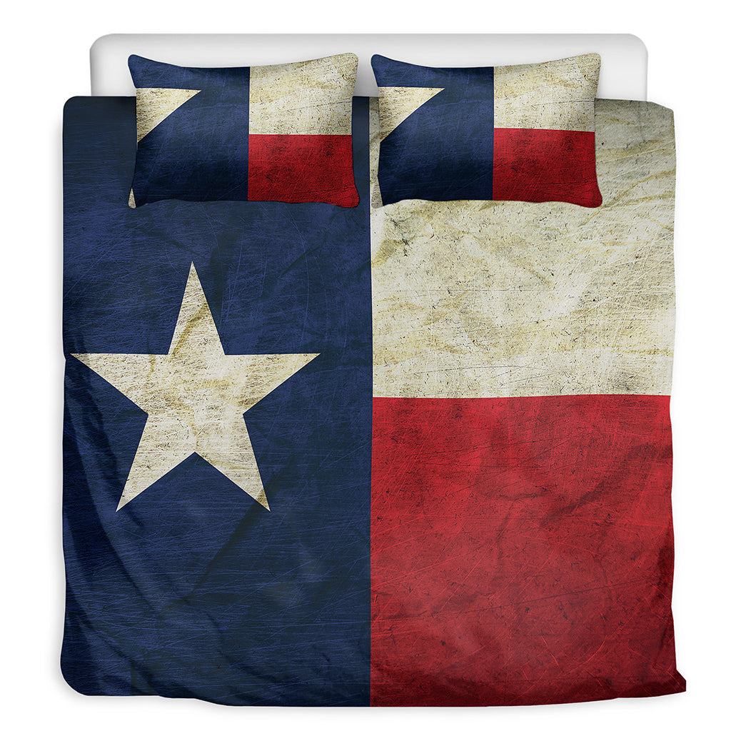 Texas Flag Print Duvet Cover Bedding Set