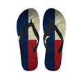 Texas Flag Print Flip Flops