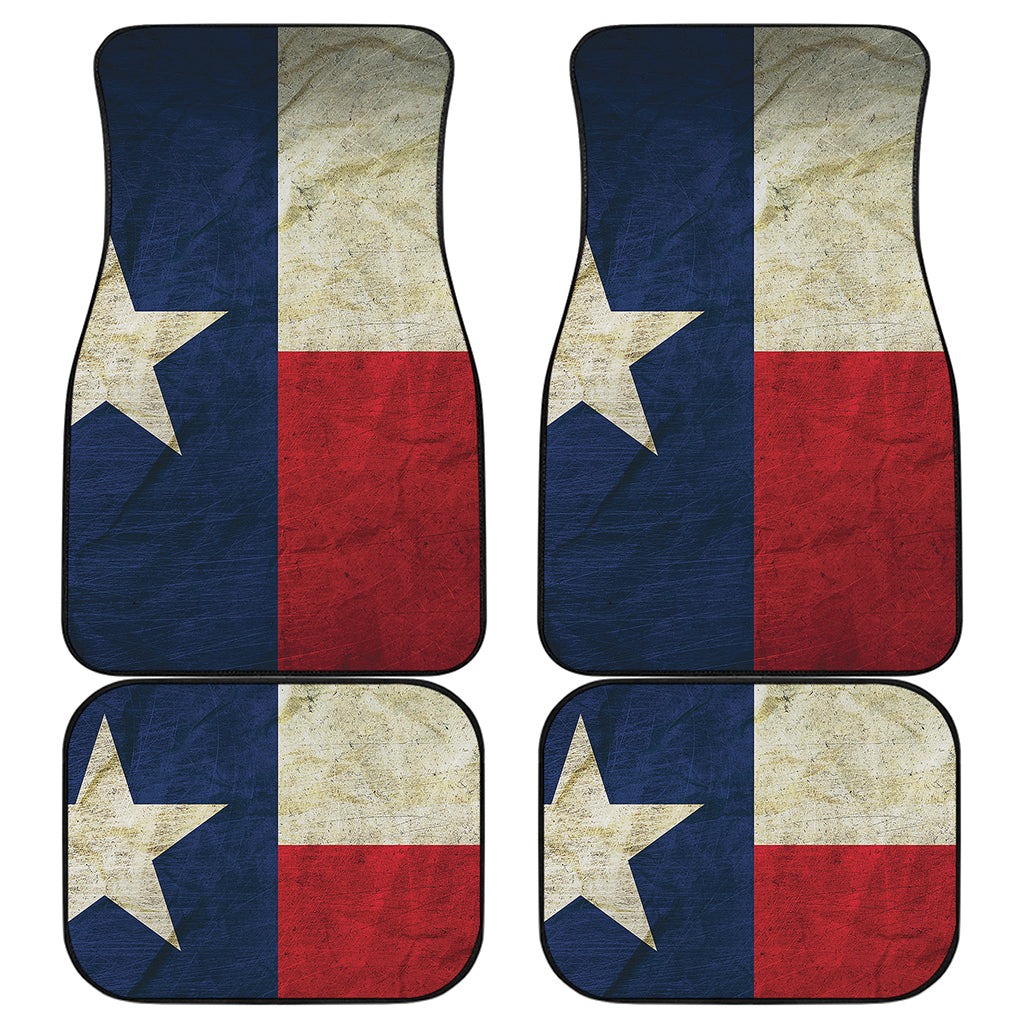 Texas Flag Print Front and Back Car Floor Mats