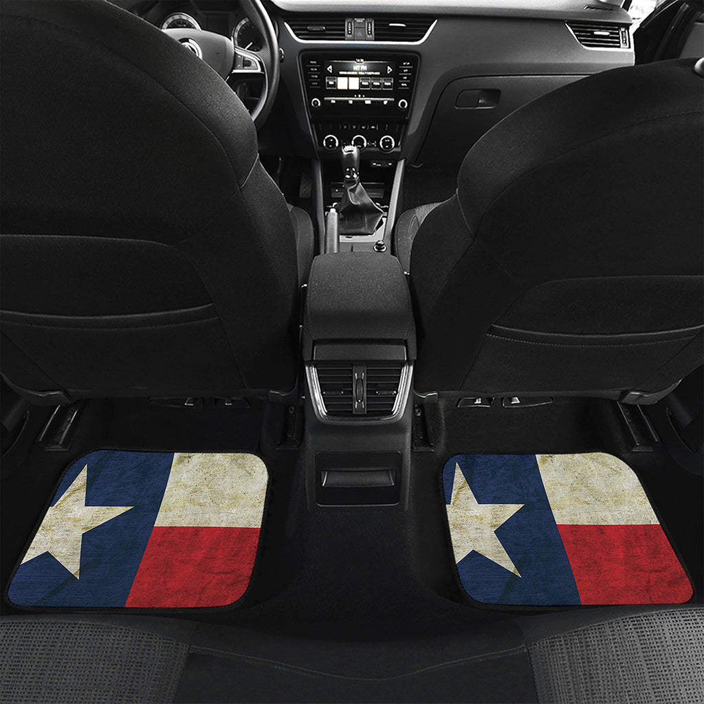 Texas Flag Print Front and Back Car Floor Mats