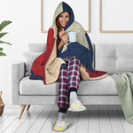 Texas Flag Print Hooded Blanket