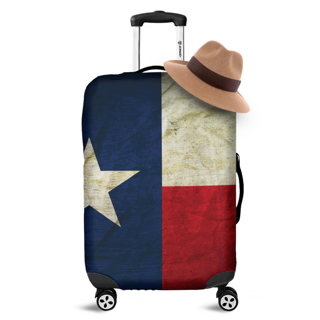Texas Flag Print Luggage Cover