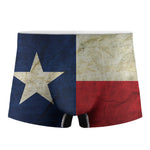 Texas Flag Print Men's Boxer Briefs