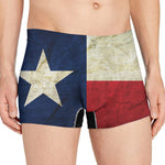 Texas Flag Print Men's Boxer Briefs