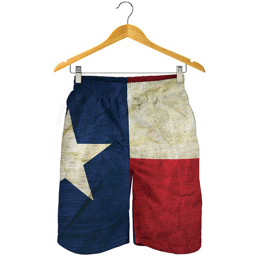 Texas Flag Print Men's Shorts