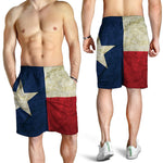 Texas Flag Print Men's Shorts