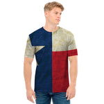 Texas Flag Print Men's T-Shirt