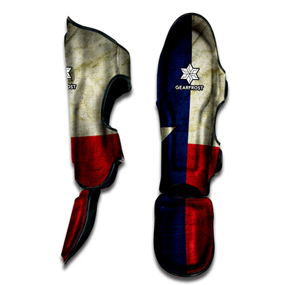 Texas Flag Print Muay Thai Shin Guard