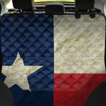 Texas Flag Print Pet Car Back Seat Cover