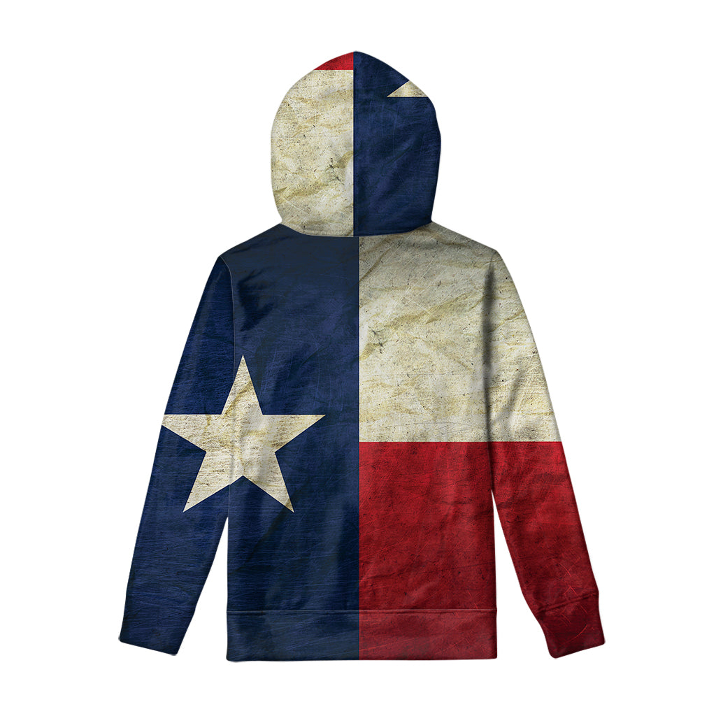 Texas Flag Print Pullover Hoodie