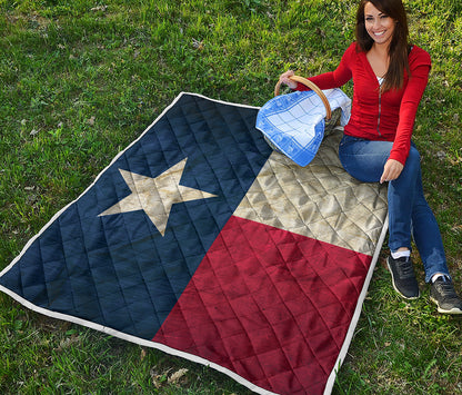 Texas Flag Print Quilt