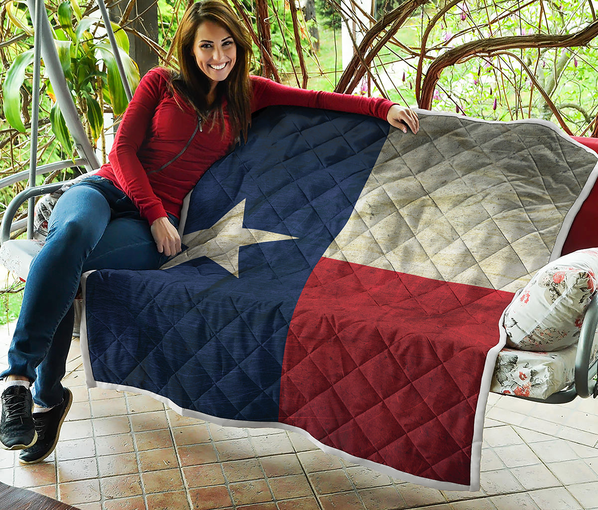 Texas Flag Print Quilt