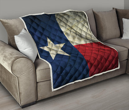 Texas Flag Print Quilt