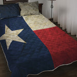 Texas Flag Print Quilt Bed Set