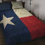Texas Flag Print Quilt Bed Set