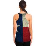 Texas Flag Print Women's Racerback Tank Top