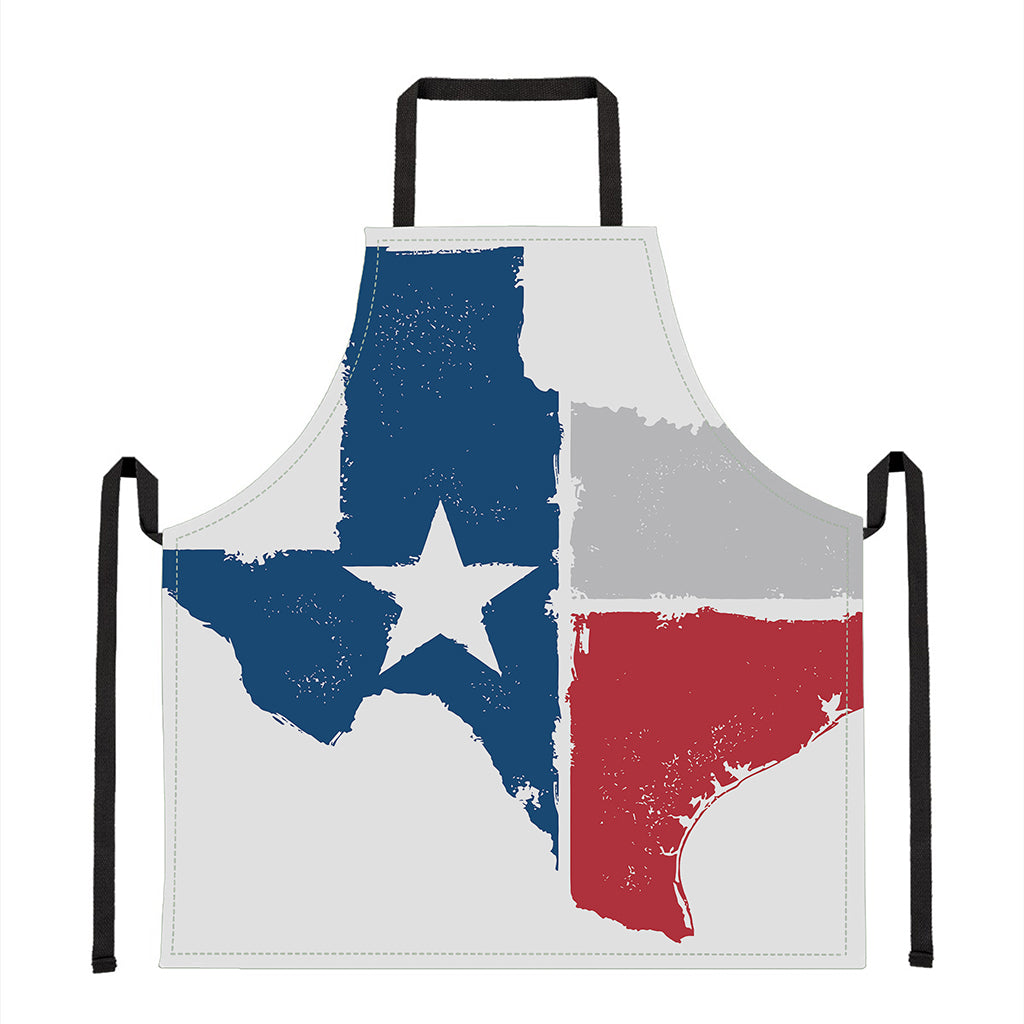 Texas State Flag Print Apron