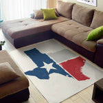 Texas State Flag Print Area Rug