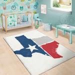 Texas State Flag Print Area Rug