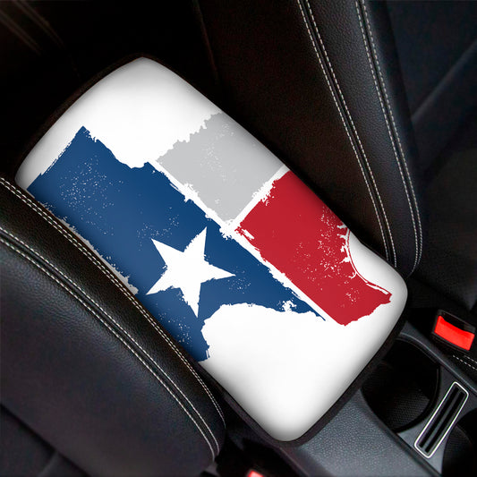 Texas State Flag Print Car Center Console Cover