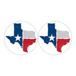 Texas State Flag Print Car Coasters