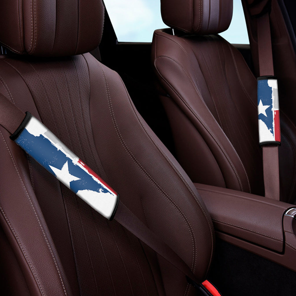 Texas State Flag Print Car Seat Belt Covers