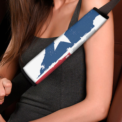 Texas State Flag Print Car Seat Belt Covers