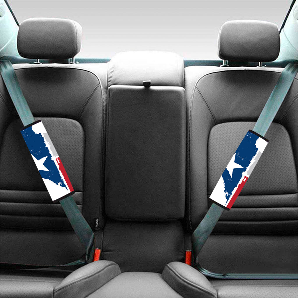 Texas State Flag Print Car Seat Belt Covers
