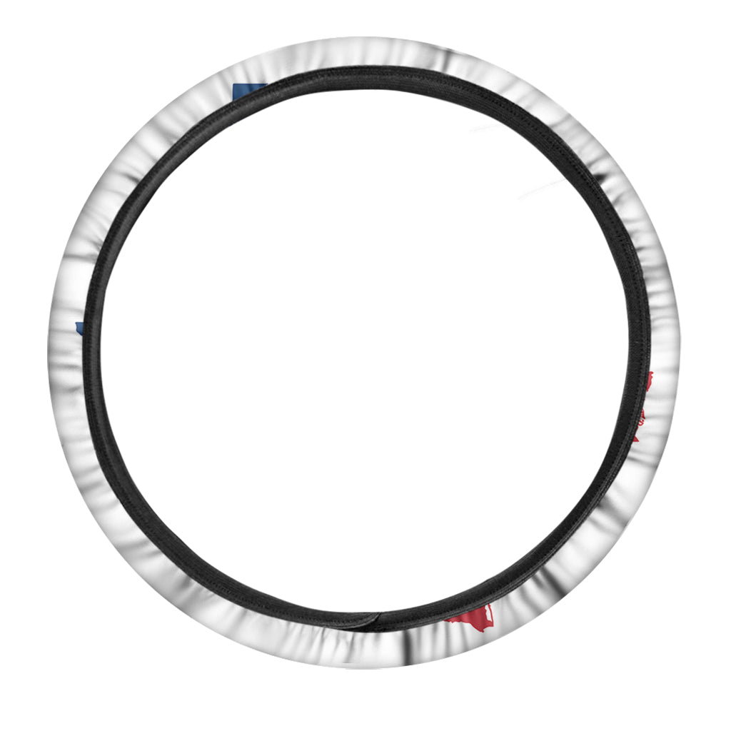 Texas State Flag Print Car Steering Wheel Cover
