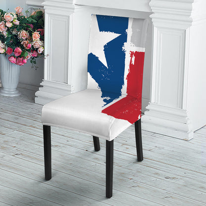 Texas State Flag Print Dining Chair Slipcover