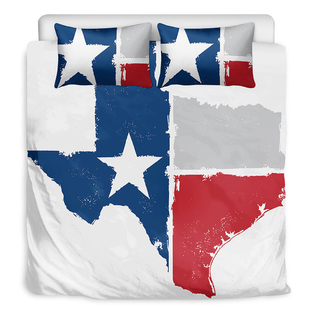Texas State Flag Print Duvet Cover Bedding Set
