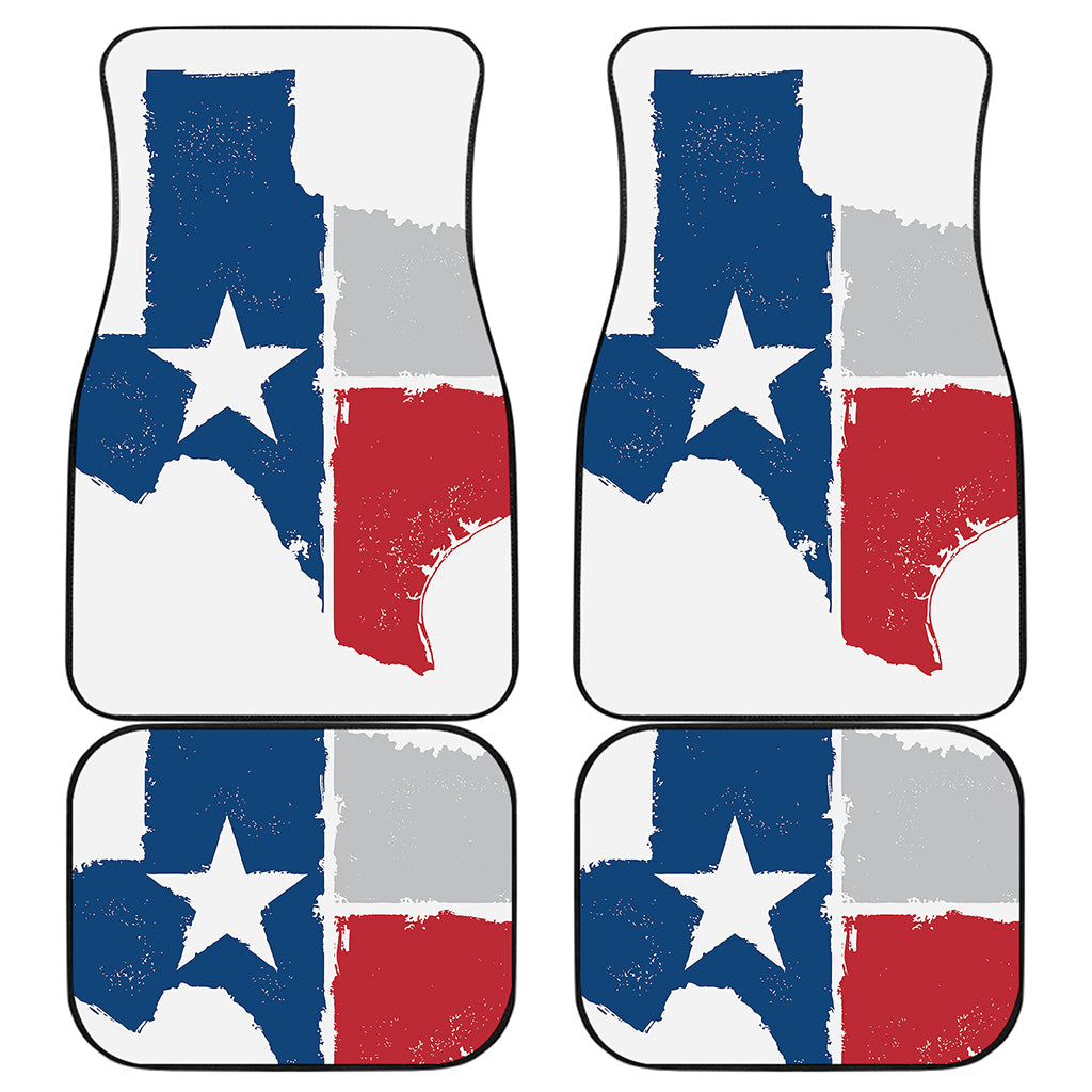 Texas State Flag Print Front and Back Car Floor Mats