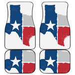 Texas State Flag Print Front and Back Car Floor Mats