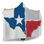 Texas State Flag Print Hooded Blanket