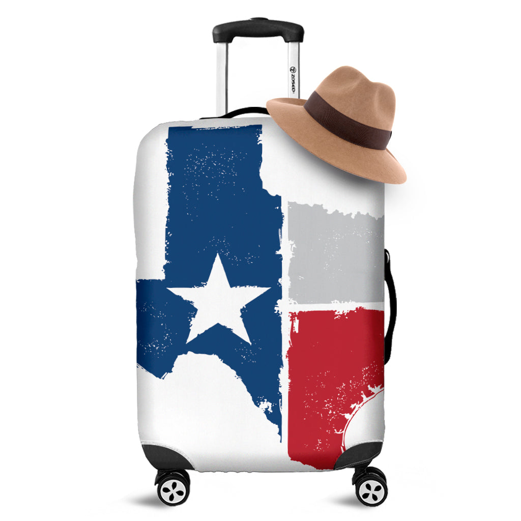 Texas State Flag Print Luggage Cover