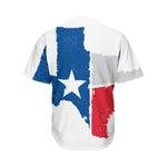Texas State Flag Print Men's Baseball Jersey