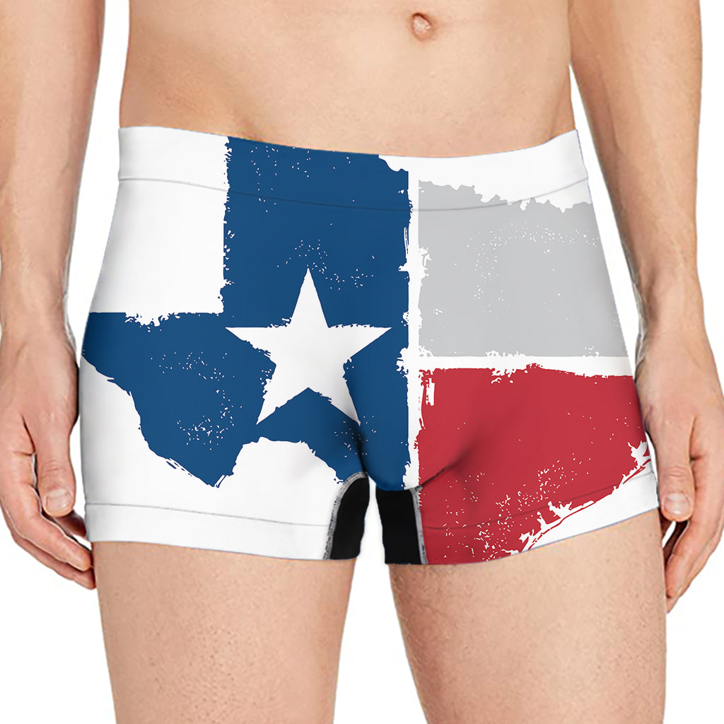 Texas State Flag Print Men's Boxer Briefs