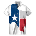 Texas State Flag Print Men's Short Sleeve Shirt