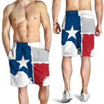 Texas State Flag Print Men's Shorts
