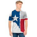 Texas State Flag Print Men's T-Shirt