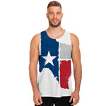 Texas State Flag Print Men's Tank Top