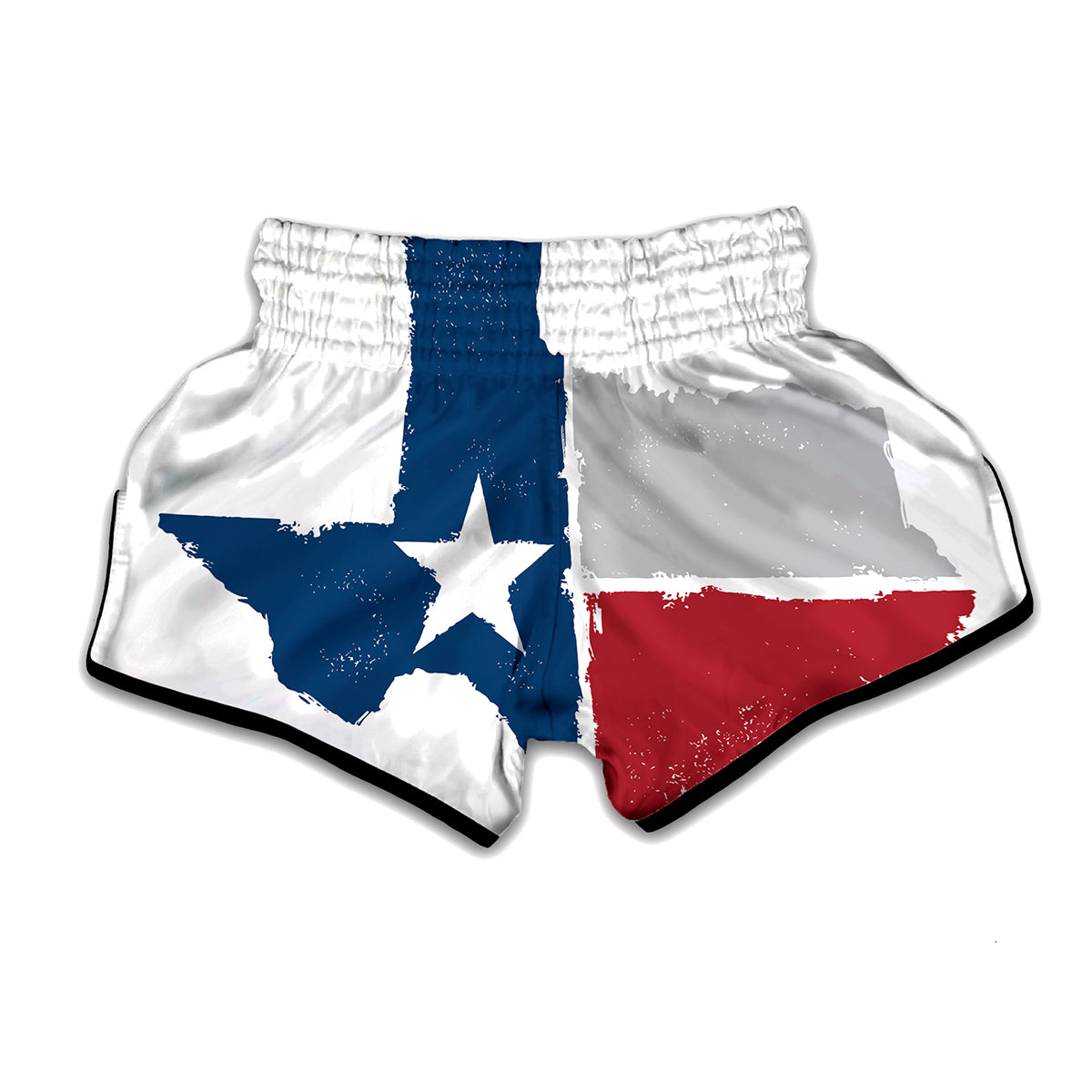 Texas State Flag Print Muay Thai Boxing Shorts