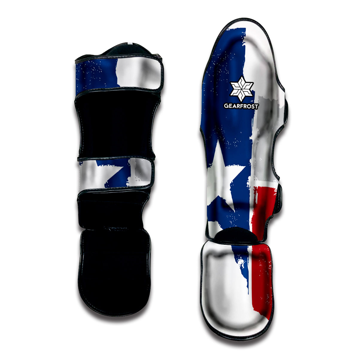Texas State Flag Print Muay Thai Shin Guard