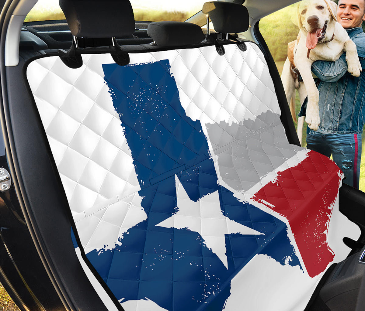 Texas State Flag Print Pet Car Back Seat Cover