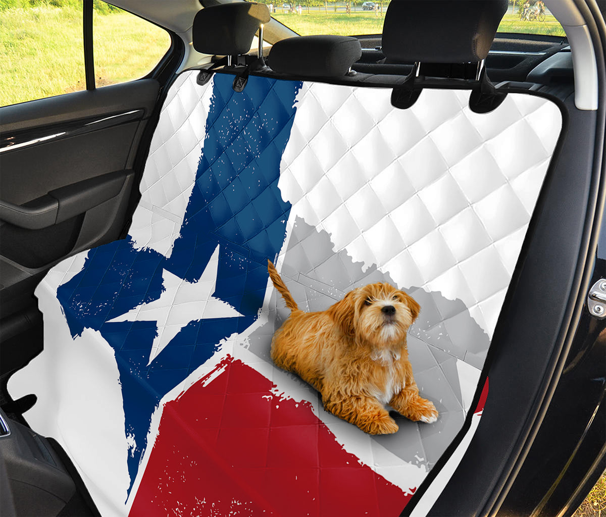 Texas State Flag Print Pet Car Back Seat Cover